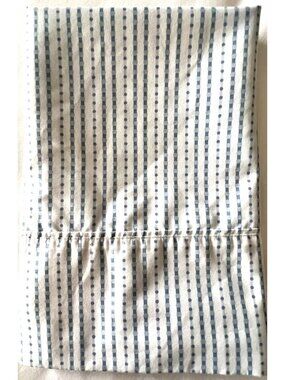 Charisma King Pillowcase Blue White Stripes Soft 100% Poly Microfiber Bedding